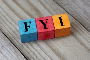three coloured blocks reading 'FYI'