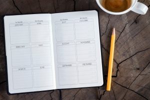 open diary/book calender